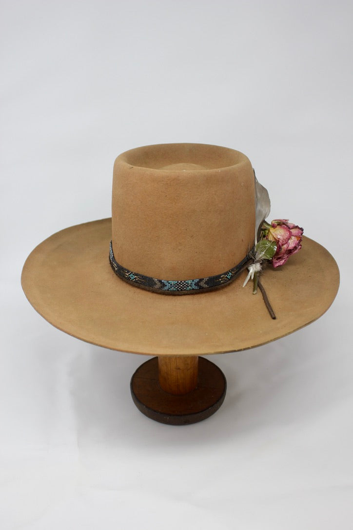 Ready to Ship Lone Hawk Hat "Telescope Top" Size 7 - 7 1/8