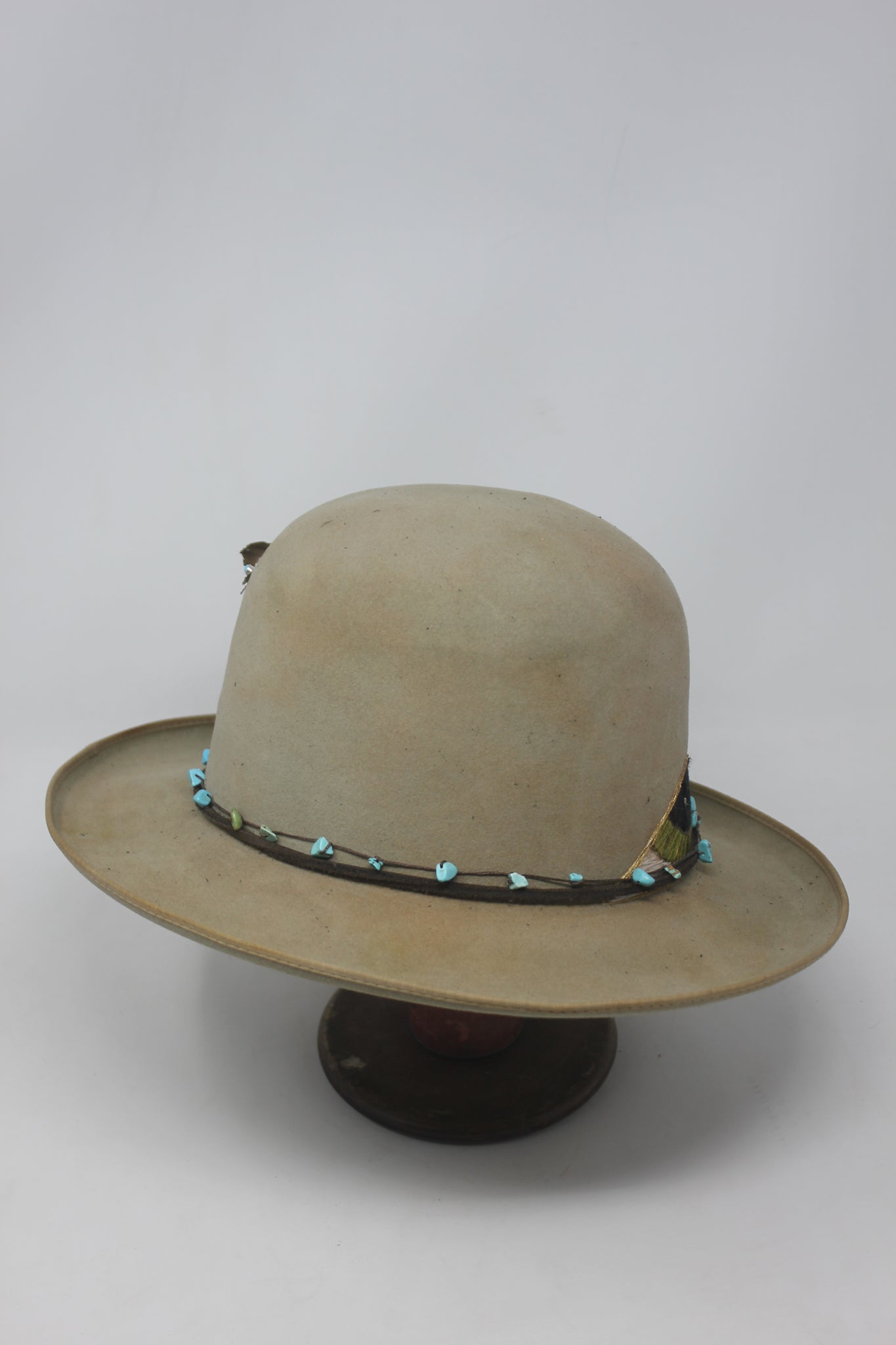 Ready To Ship Lone Hawk Hand Embroidered "Eye-Conic" Hat  Size XS 6. 3/4