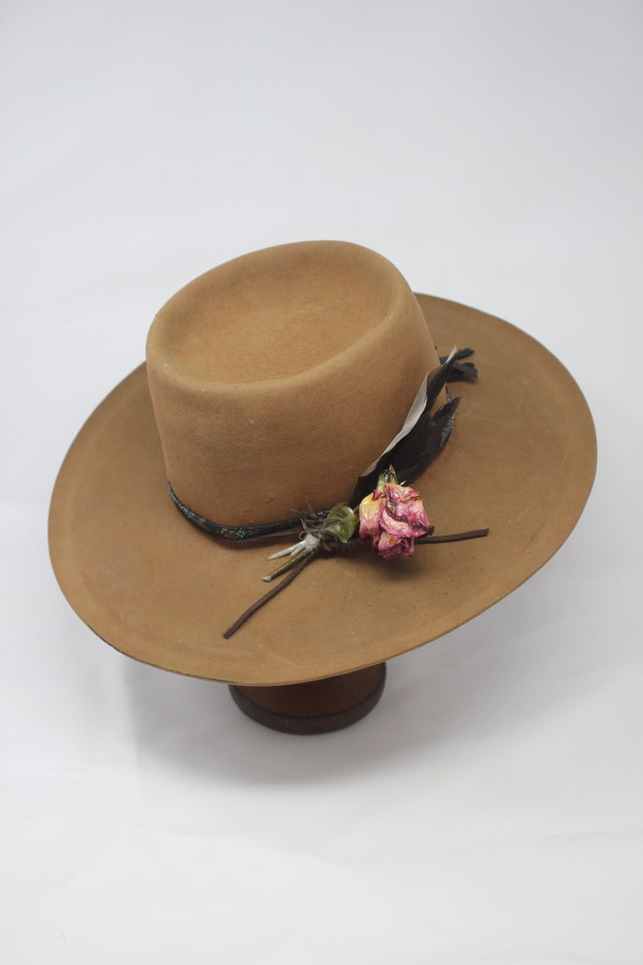 Ready to Ship Lone Hawk Hat "Telescope Top" Size 7 - 7 1/8