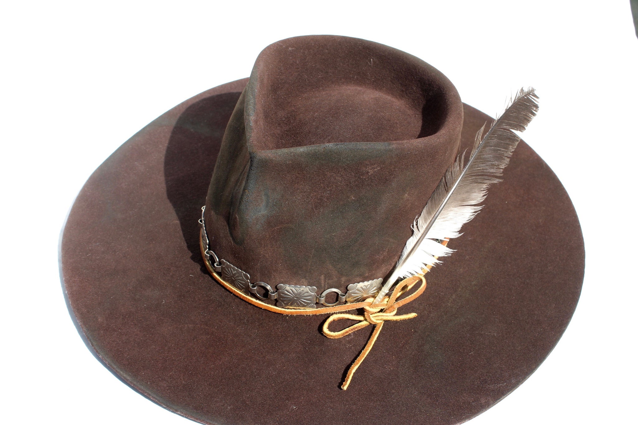 "The Rambler" One of Kind Lone Hawk Hat