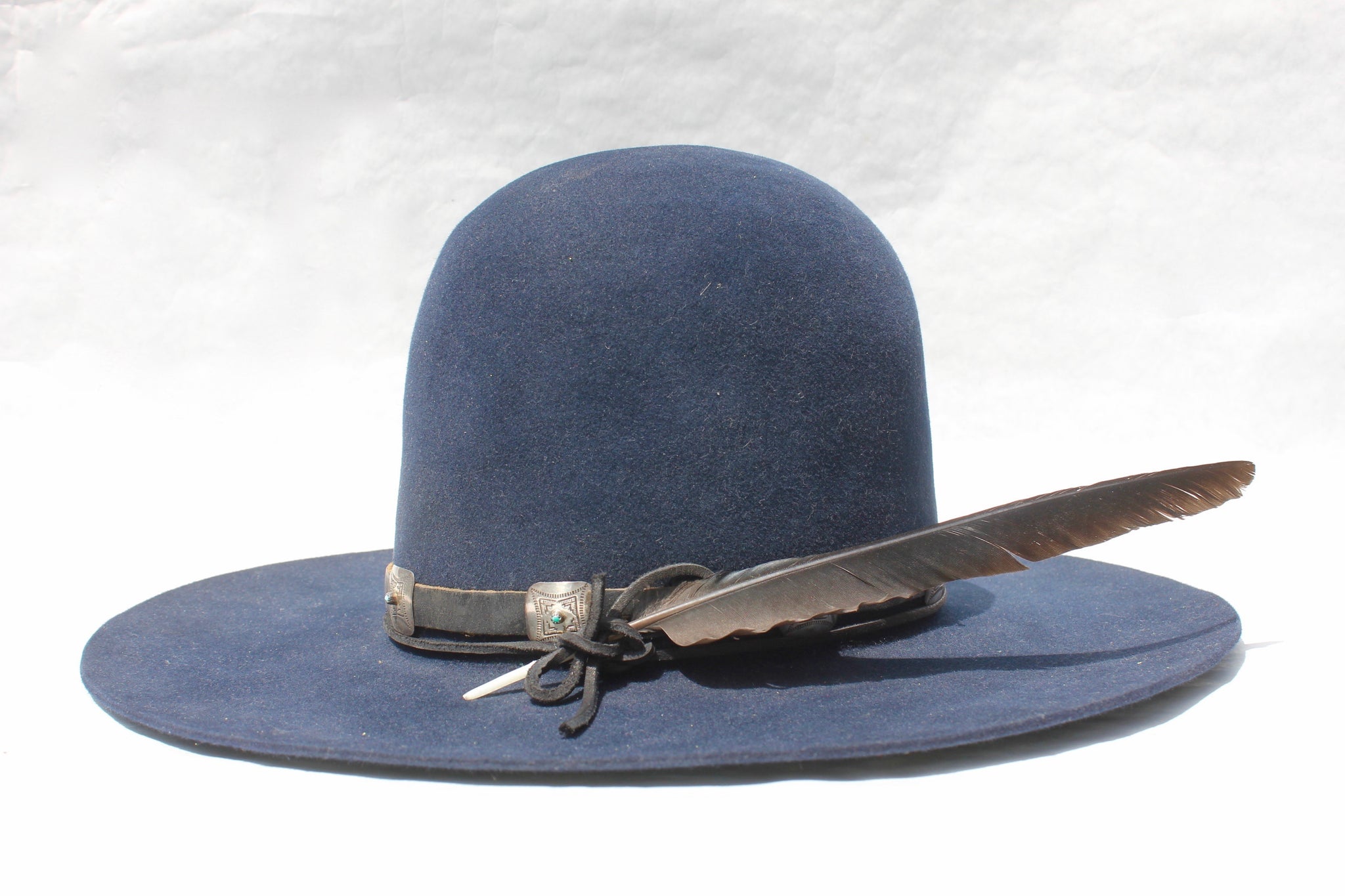 "The High Blue" Exquisite High Crown Custom Lone Hawk Hat