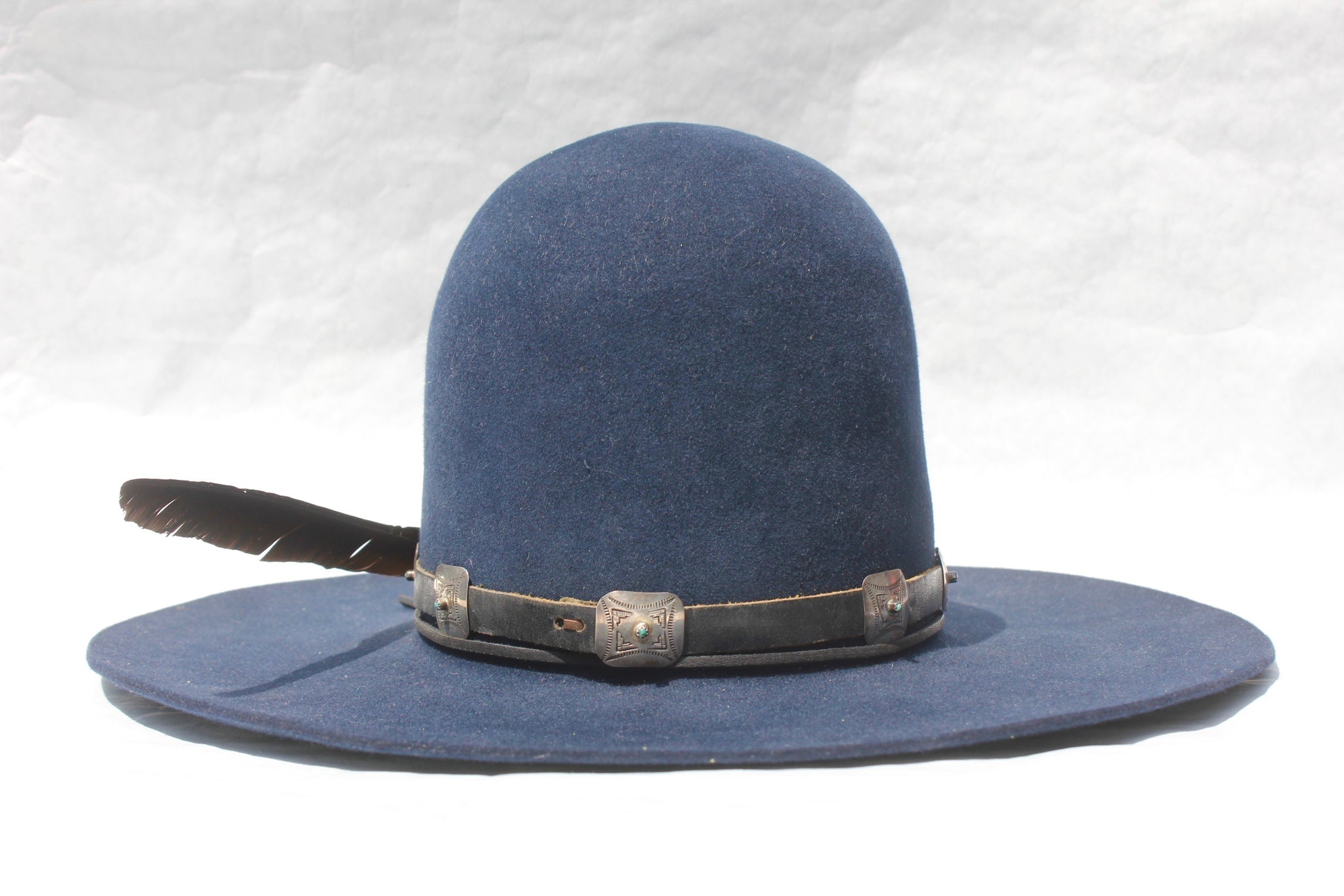 "The High Blue" Exquisite High Crown Custom Lone Hawk Hat