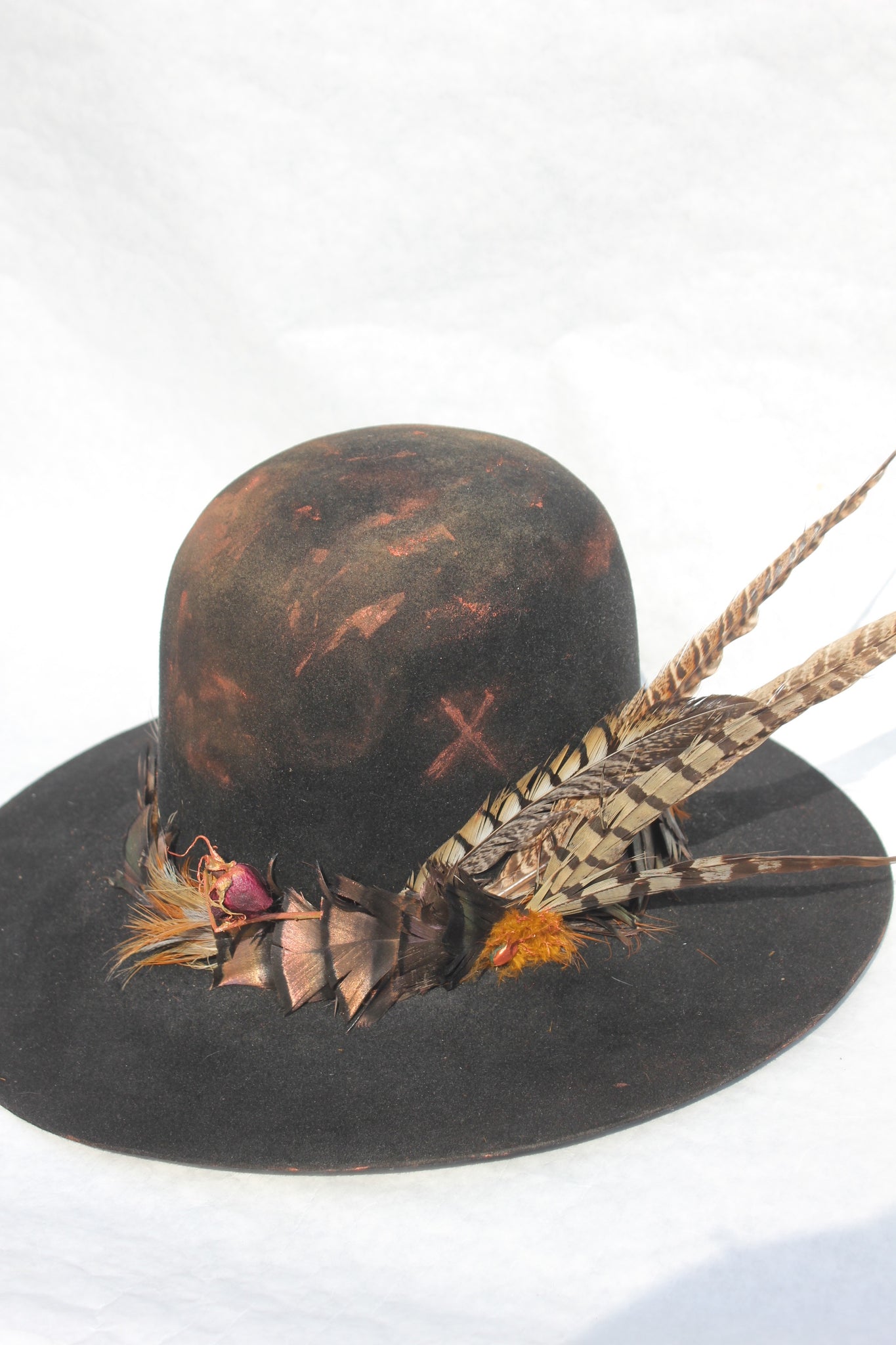 "The Voodoo Hawk" One-Of-Kind Lone Hawk Hat