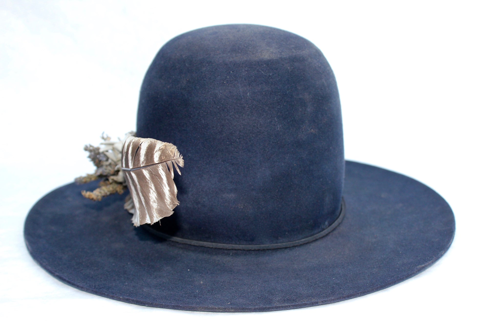 "The Eye of Enlightenment" Embroidered One-of-A-Kind Lone Hawk Hat