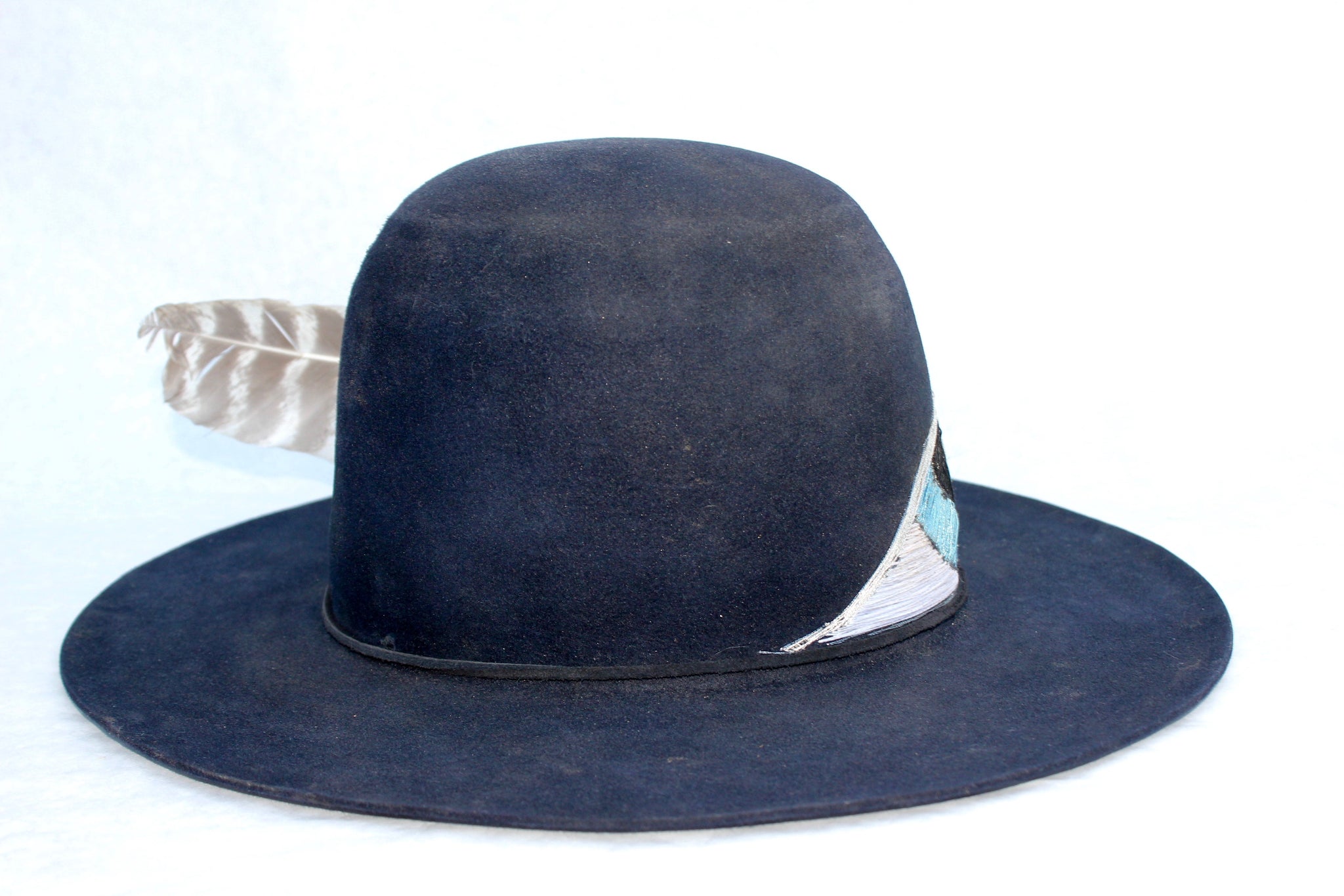 "The Eye of Enlightenment" Embroidered One-of-A-Kind Lone Hawk Hat