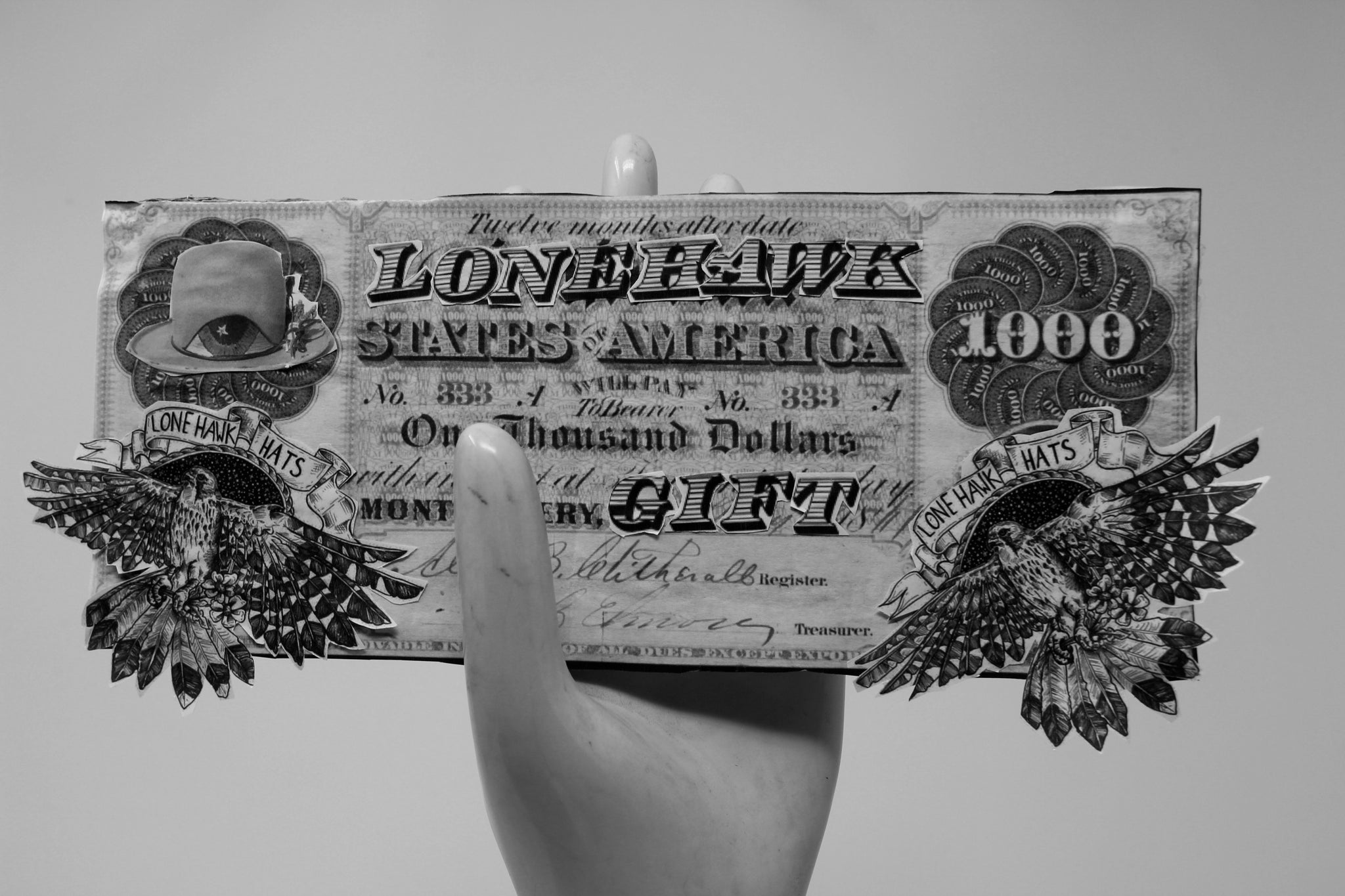 $500 Lone Hawk Currency / Lone Hawk Gift Certificate