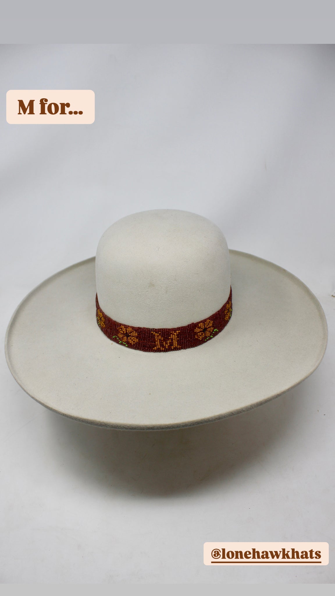 Ready to Ship “Lady M” PURE Beaver Wide Brim 7 ~ 7 1/8