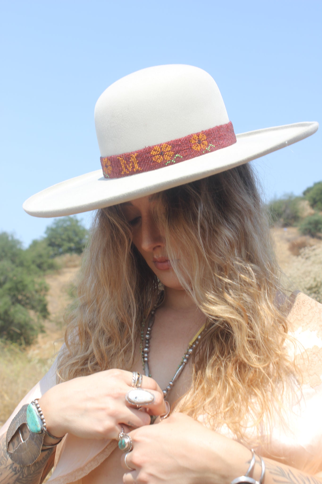 Ready to Ship “Lady M” PURE Beaver Wide Brim 7 ~ 7 1/8