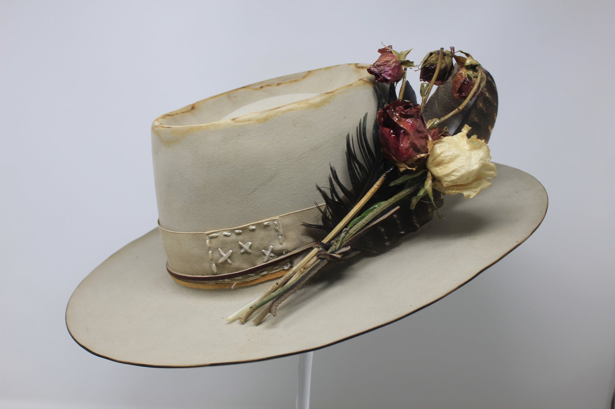 "Blond Tele" Handmade Custom Lone Hawk Hat