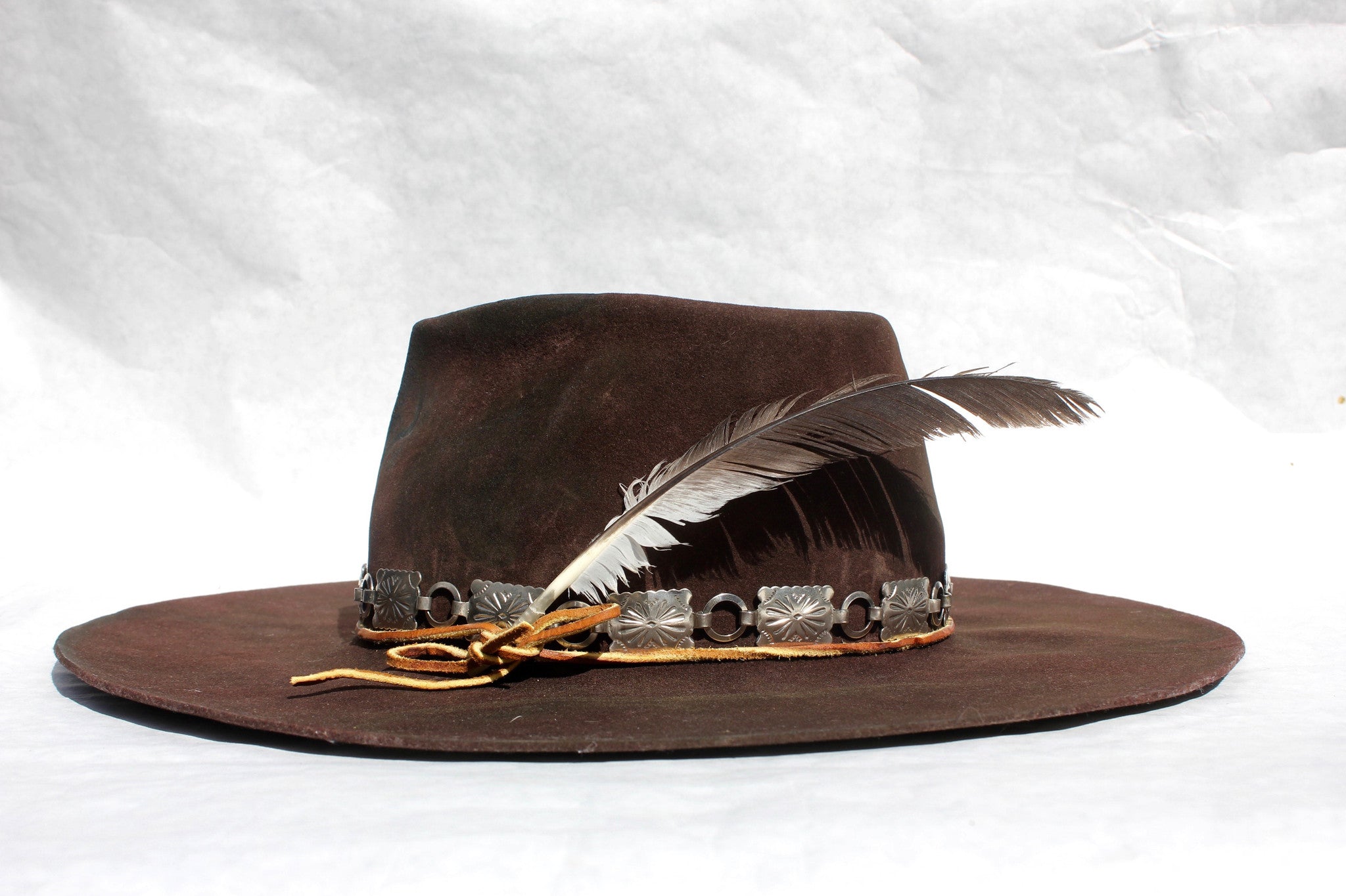 "The Rambler" One of Kind Lone Hawk Hat