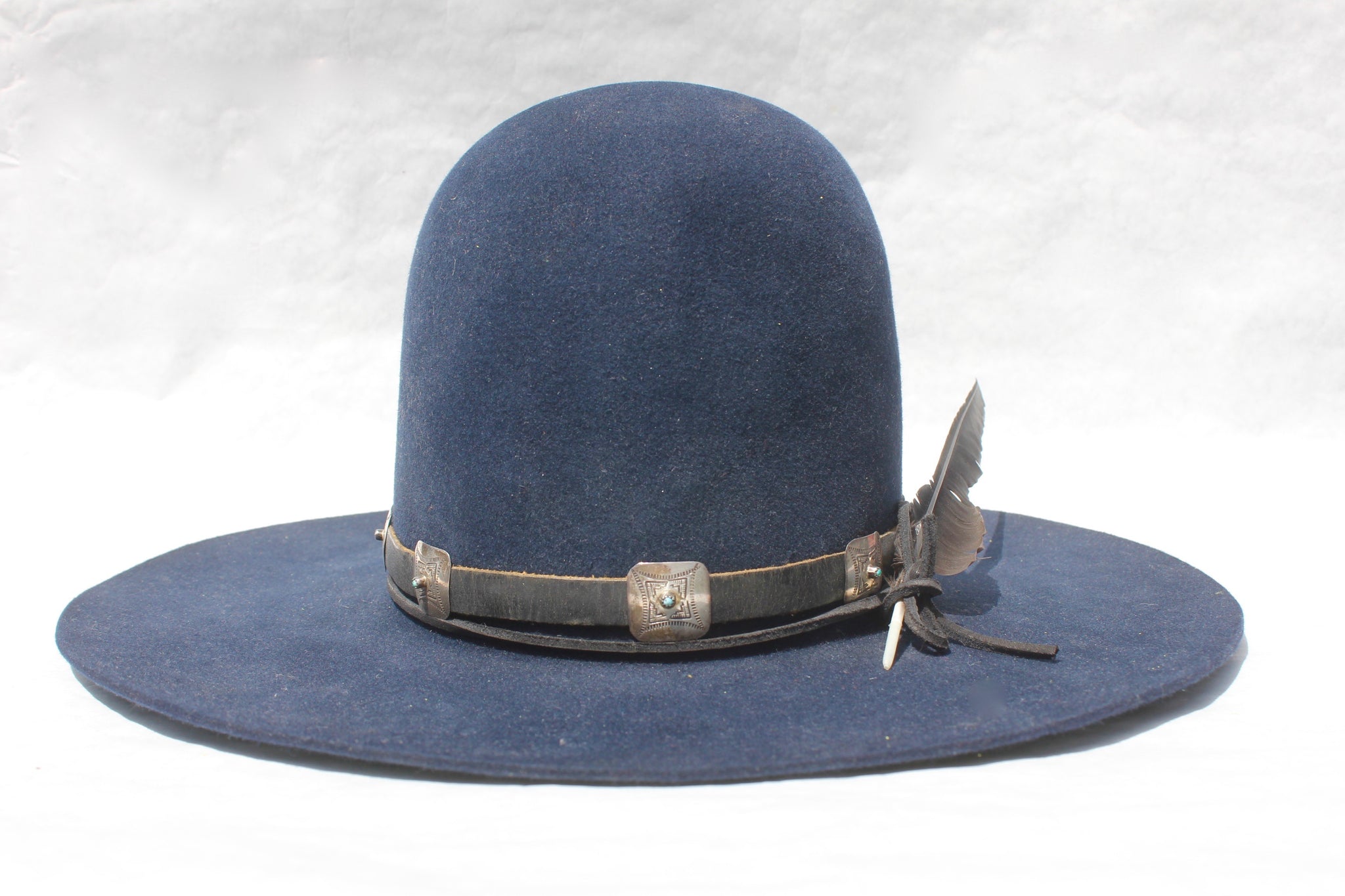 "The High Blue" Exquisite High Crown Custom Lone Hawk Hat