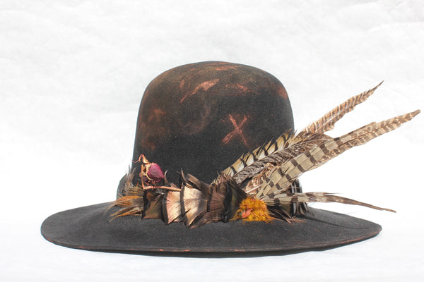 "The Voodoo Hawk" One-Of-Kind Lone Hawk Hat