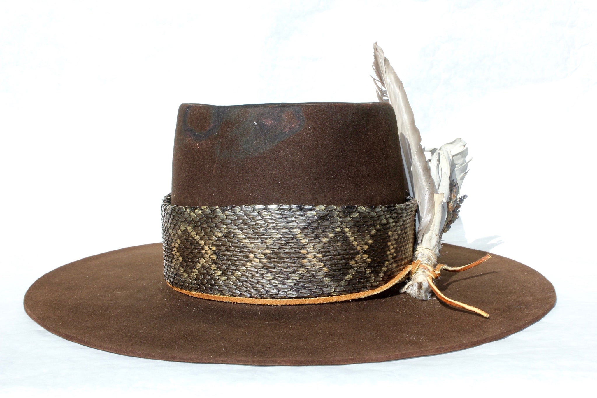 "The Snakebite Telle" Custom Lone Hawk Beaver Hat