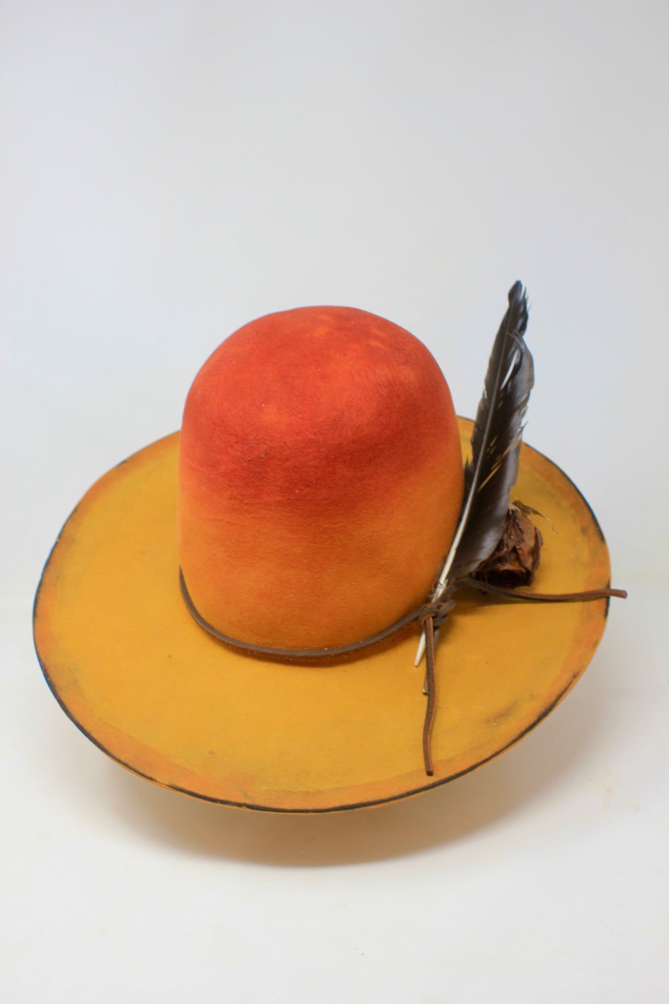 Lone Hawk Hat Ready to Shop "Tequila Sunrise" Open Crown